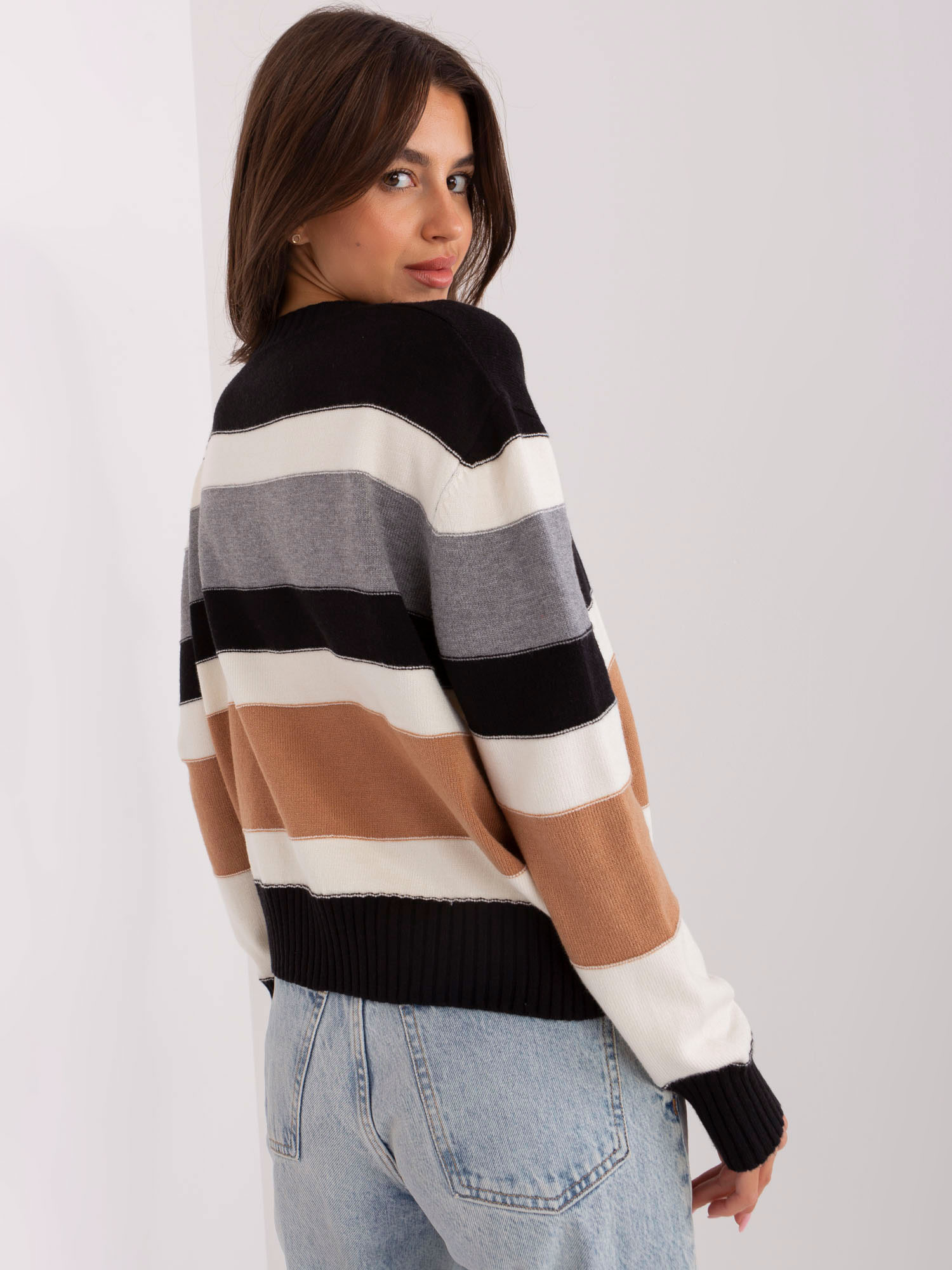 Sweter Szaro-czarny - obrazek 5