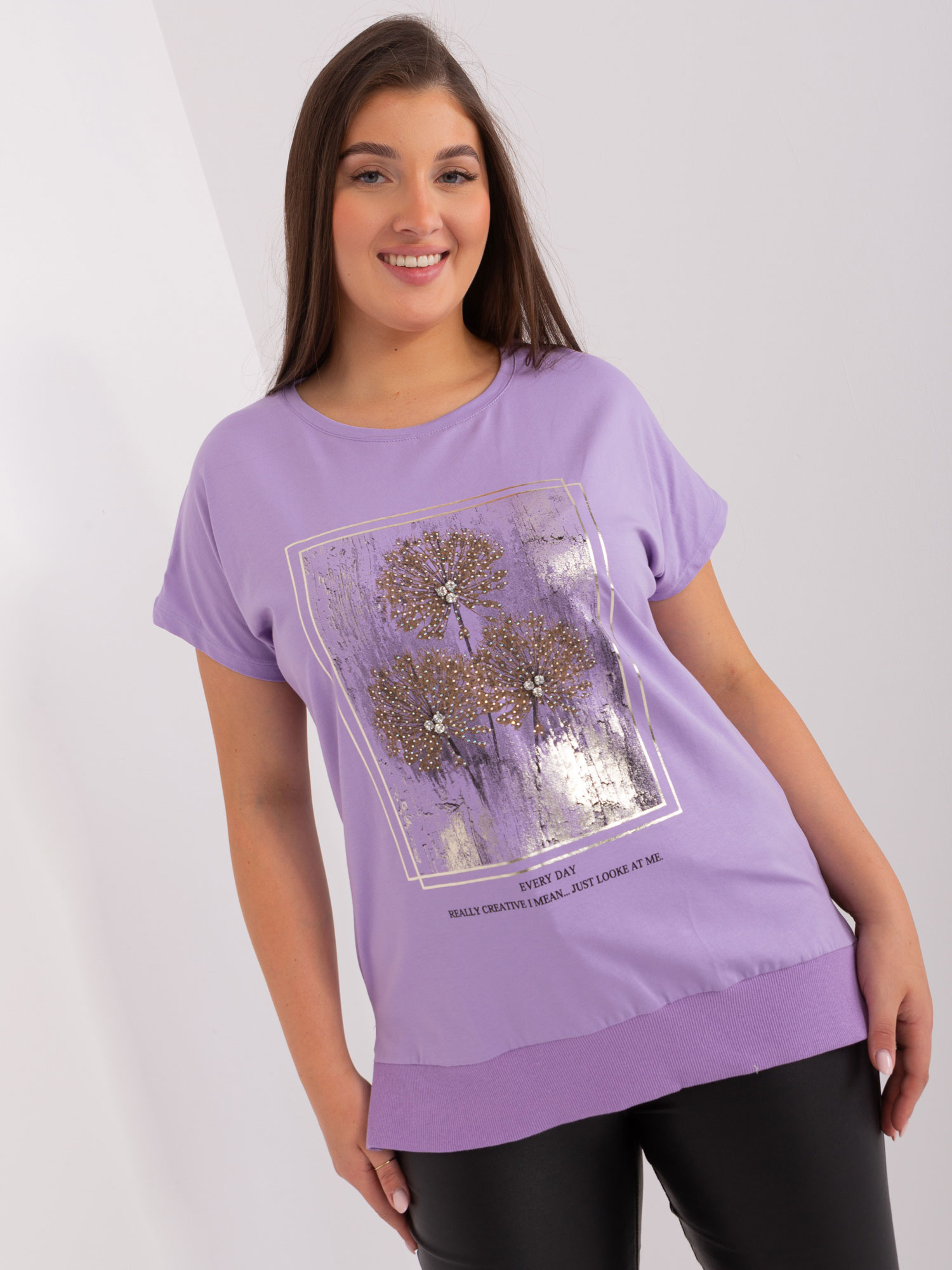 Bluzka Jasny fioletowy - obrazek 5