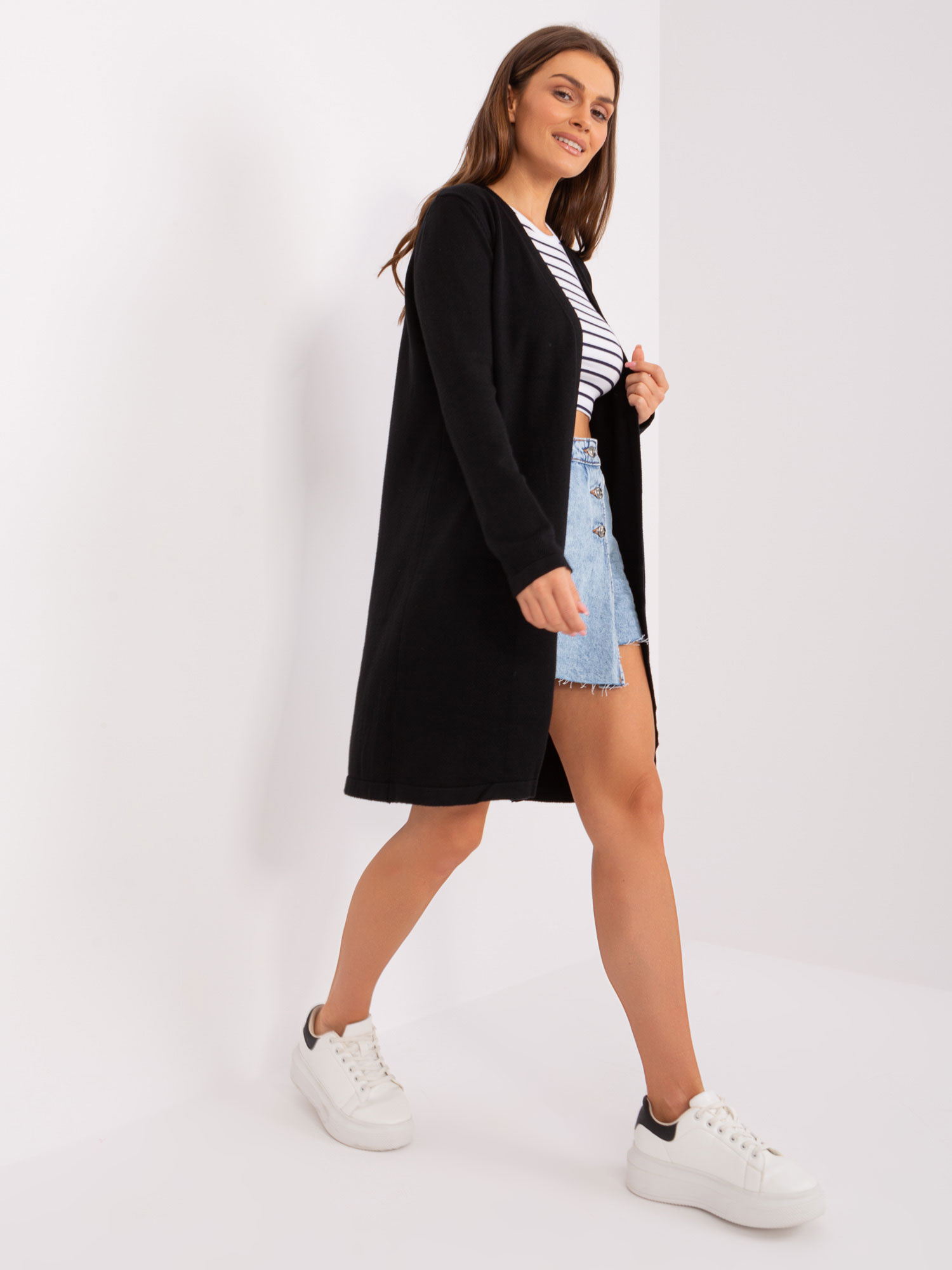 Kardigan Czarny - obrazek 5