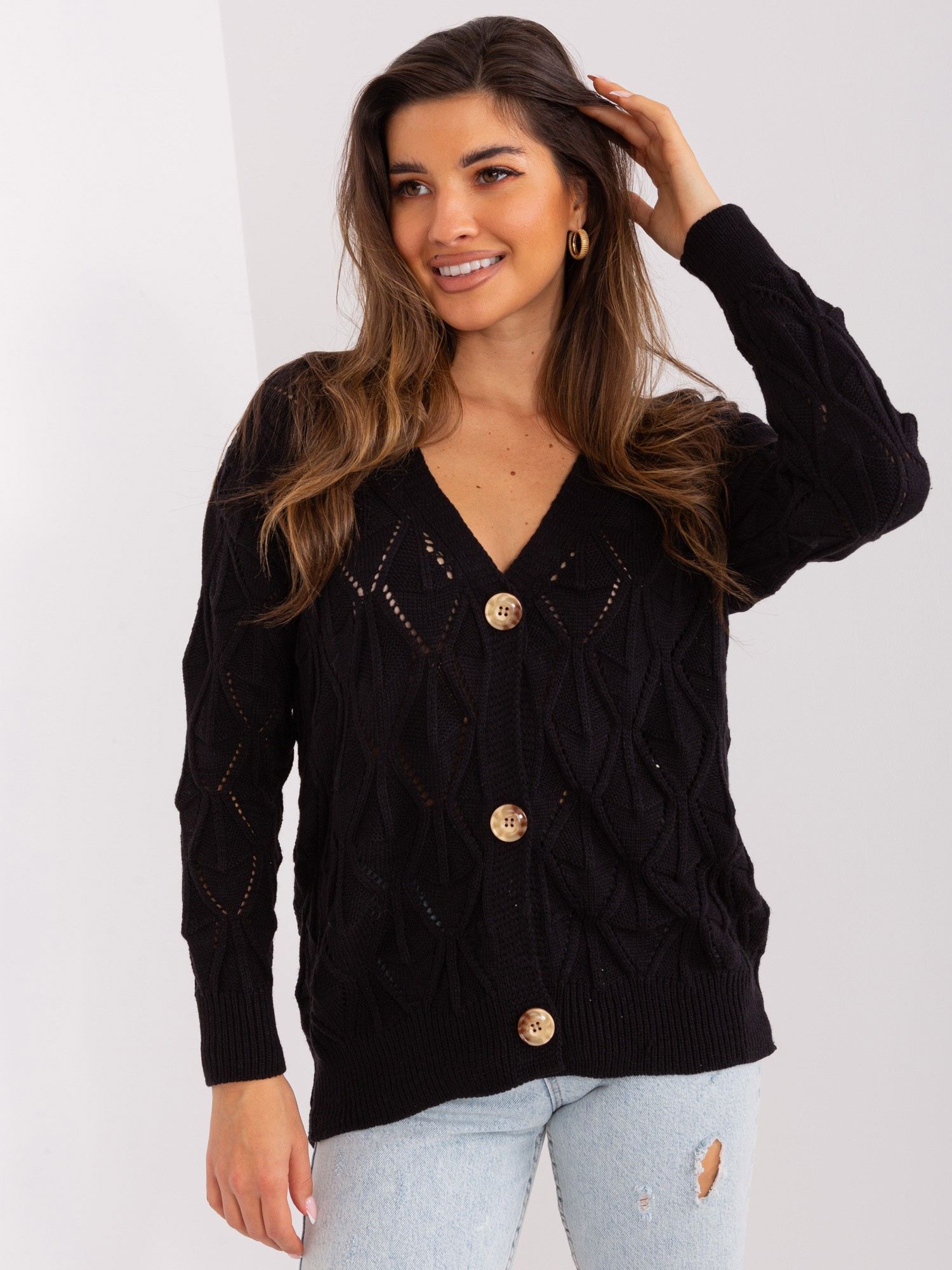 Sweter Czarny - obrazek 5