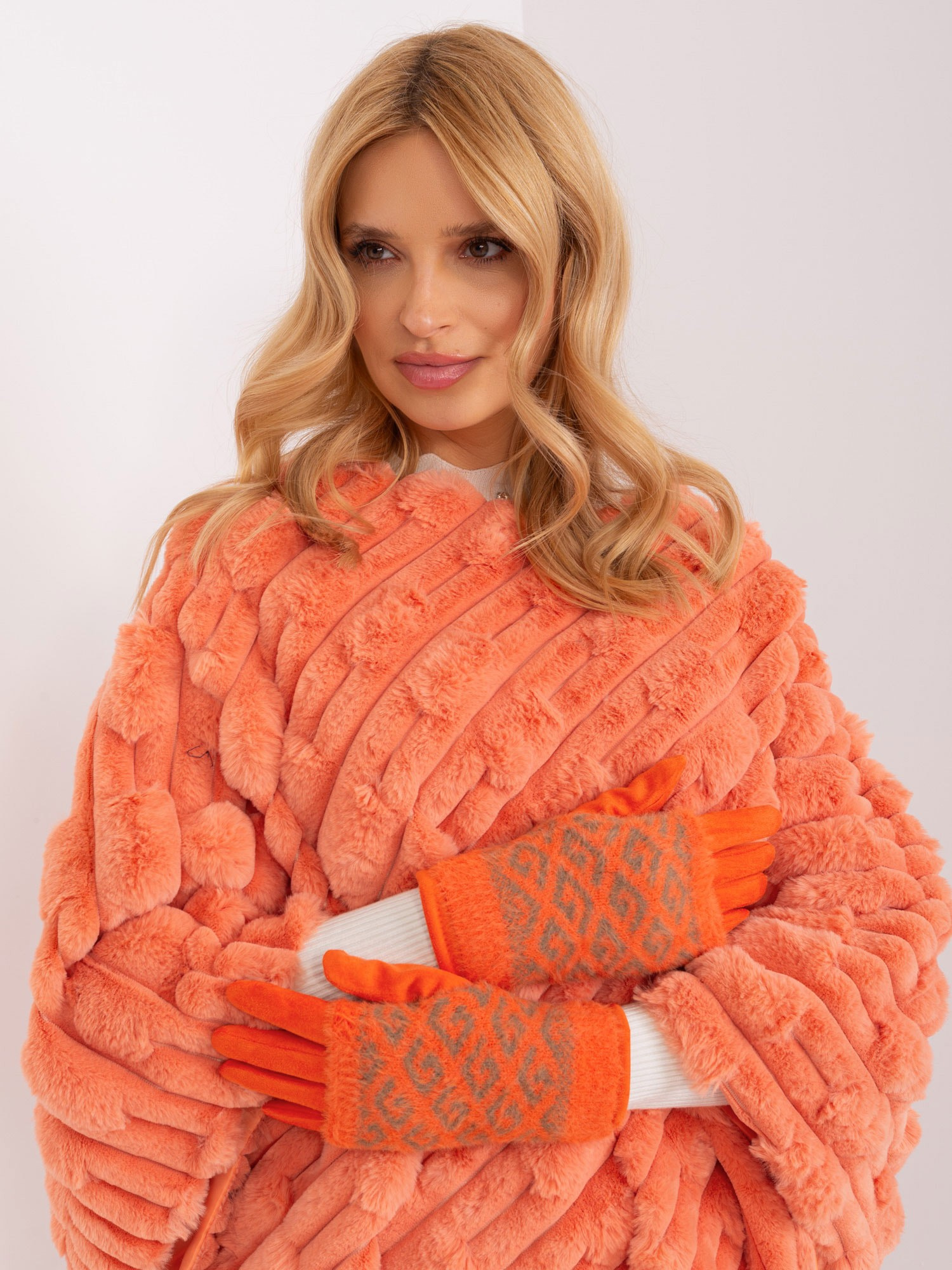 Rękawiczki Pomarańczowy - obrazek 5