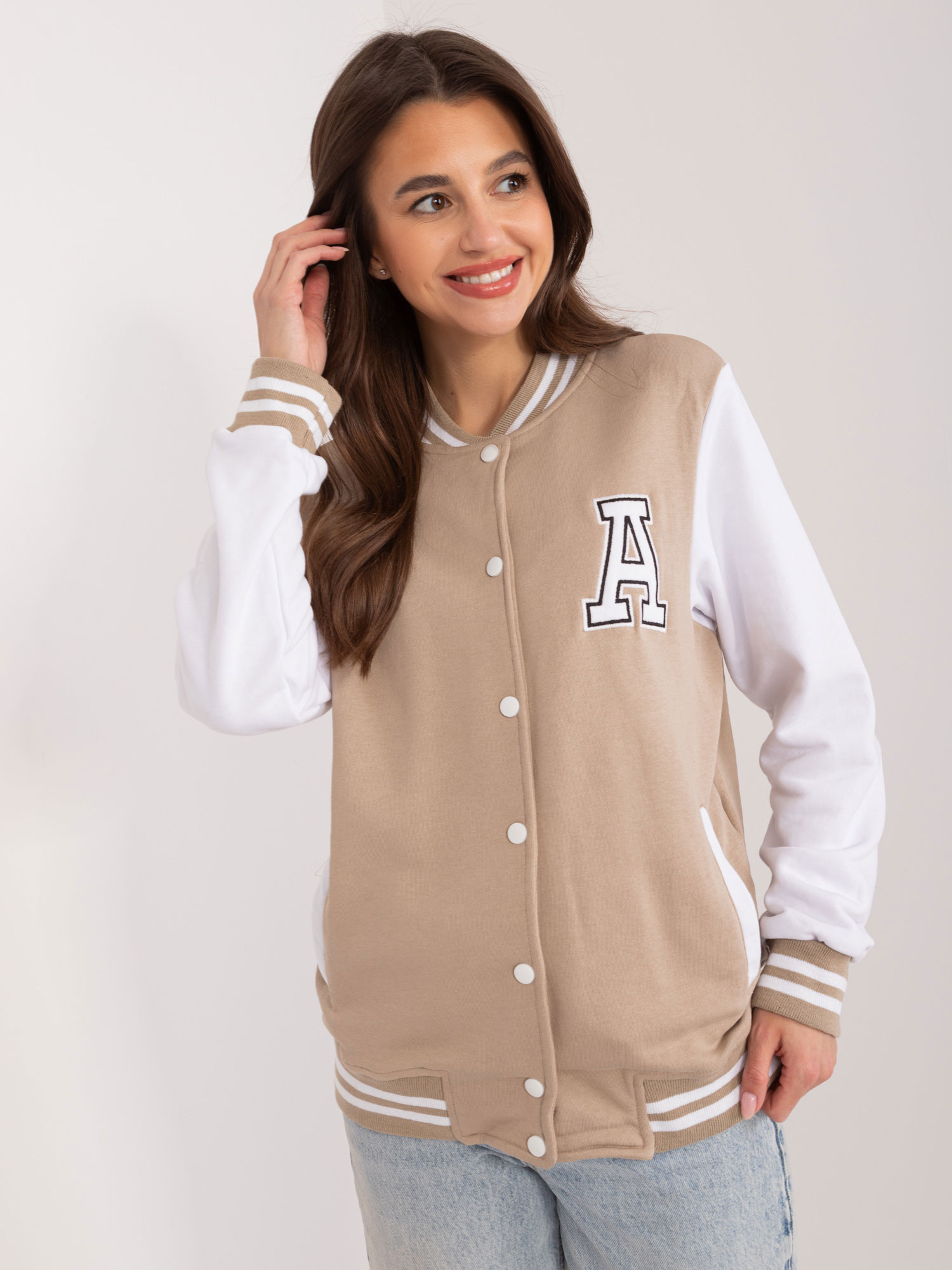 Bluza Beżowy - obrazek 5