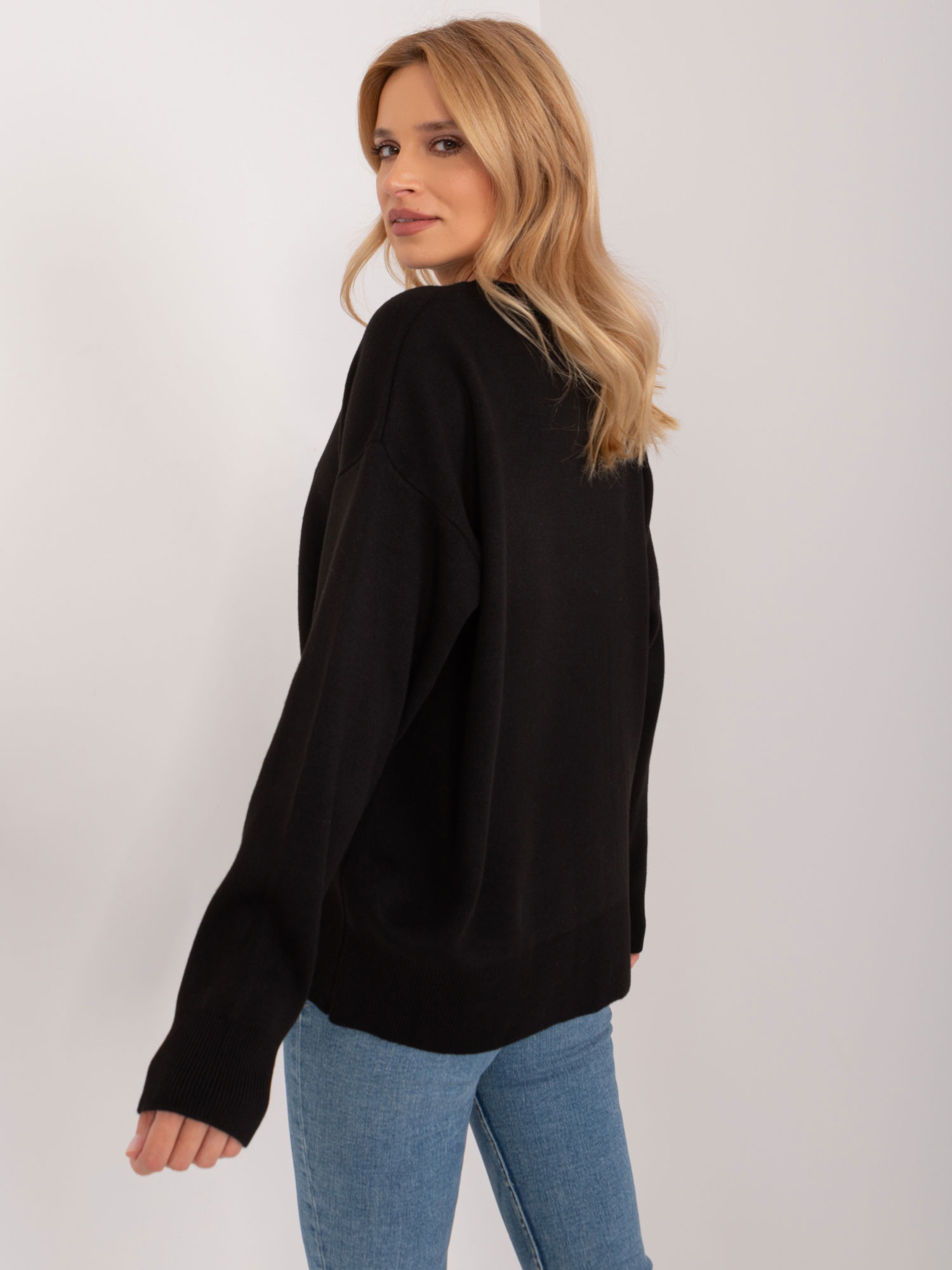 Sweter Czarny - obrazek 5