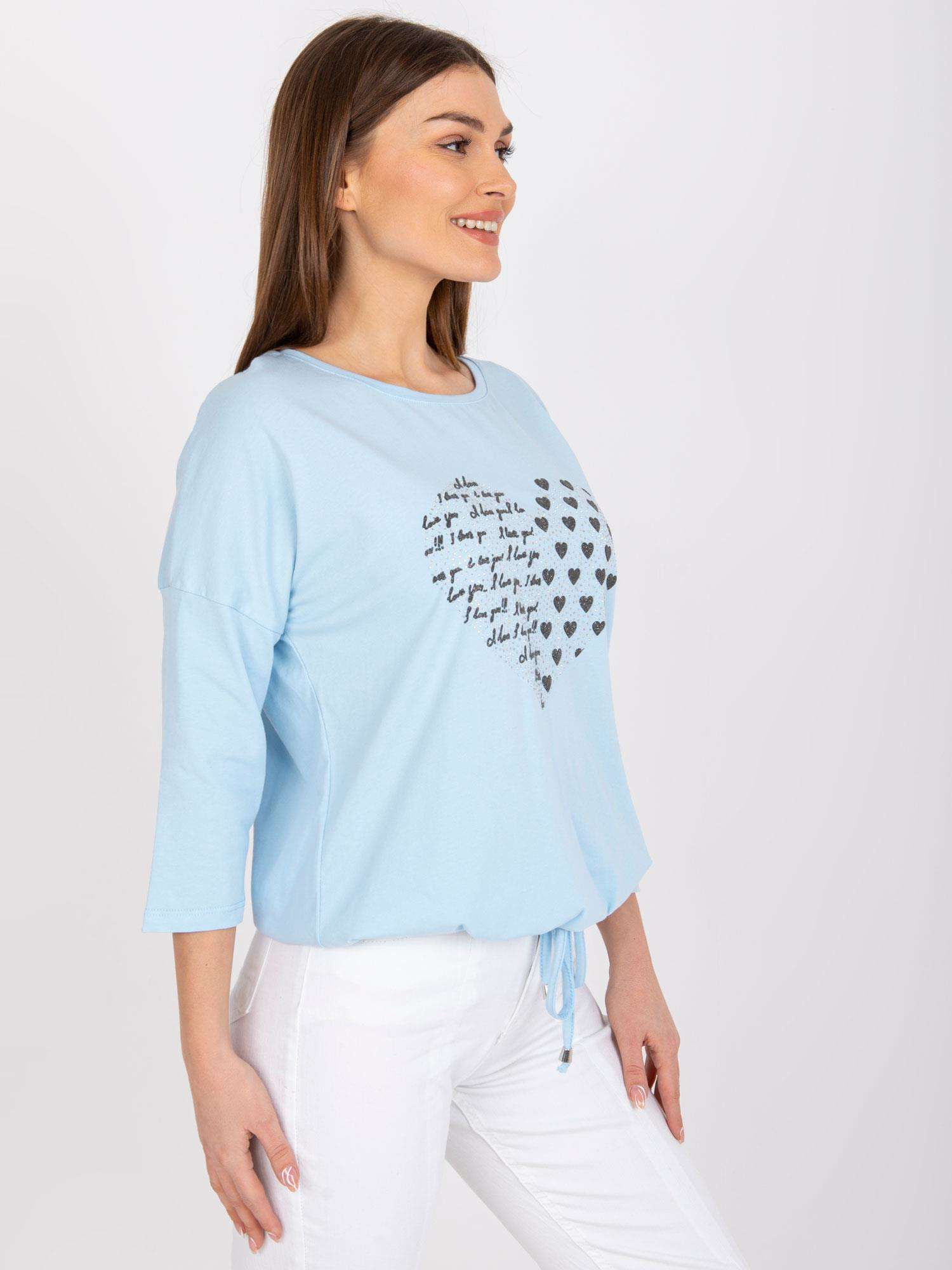 Bluzka Jasny niebieski - obrazek 5