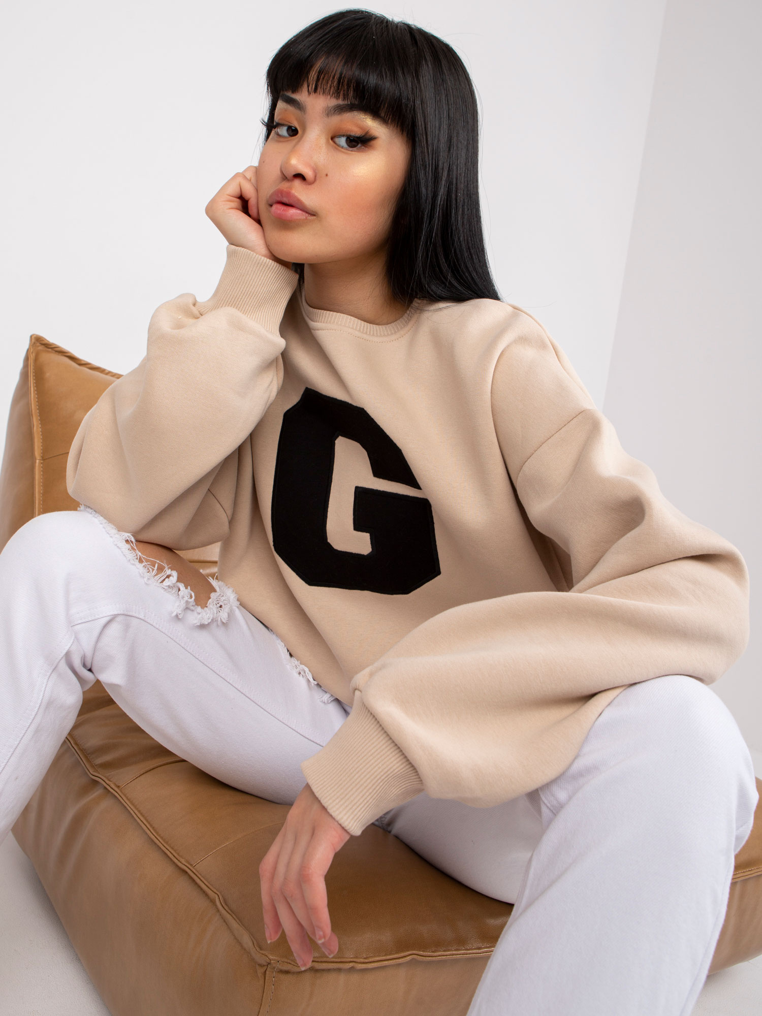 Bluza Beżowy - obrazek 5