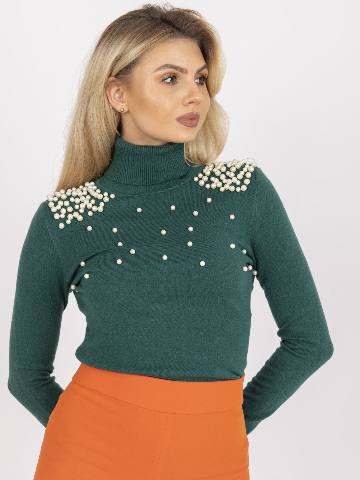 Sweter Ciemny zielony - obrazek 5