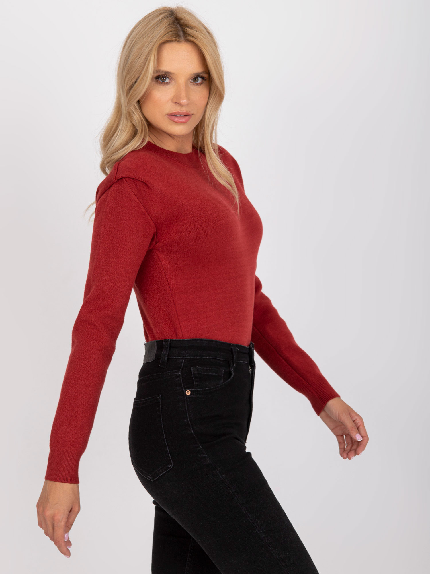 Sweter Bordowy - obrazek 5