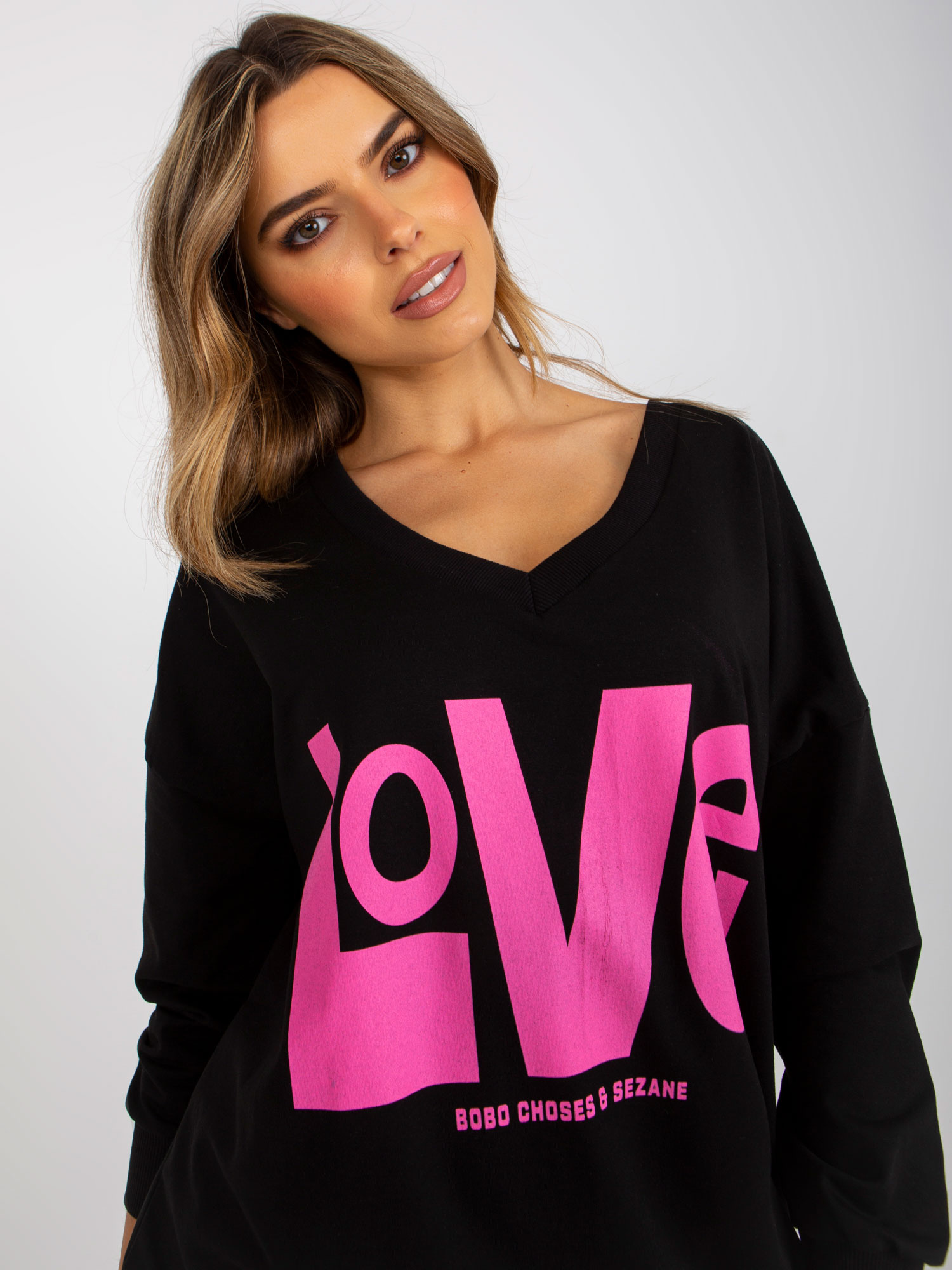 Tunika Czarno-różowy - obrazek 5