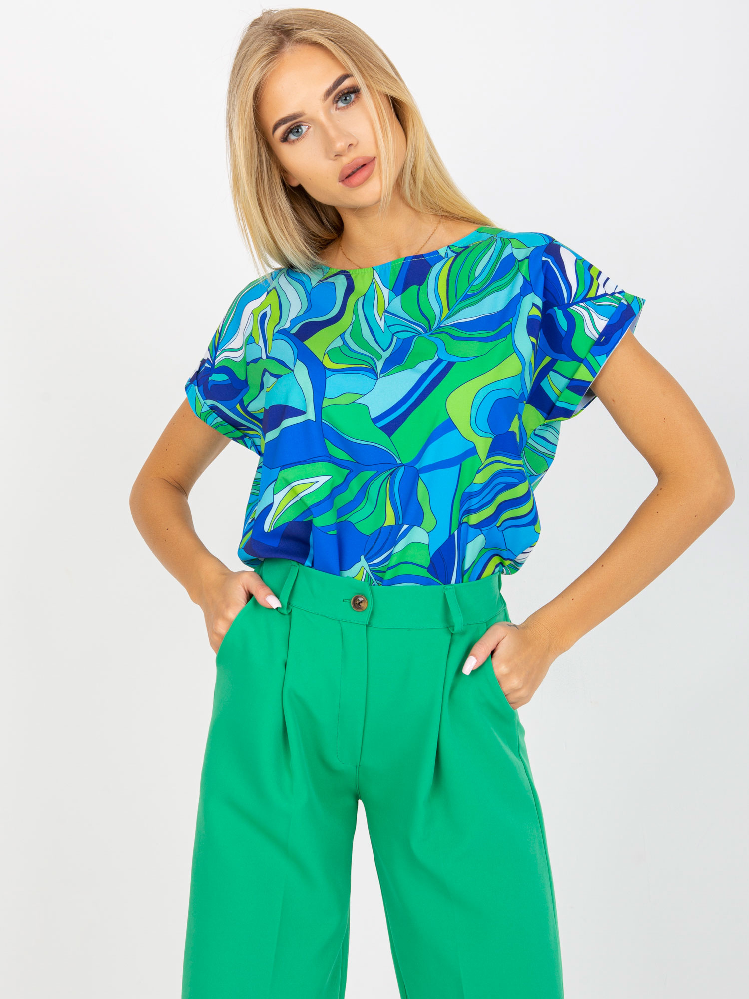 Bluzka Niebieski - obrazek 5