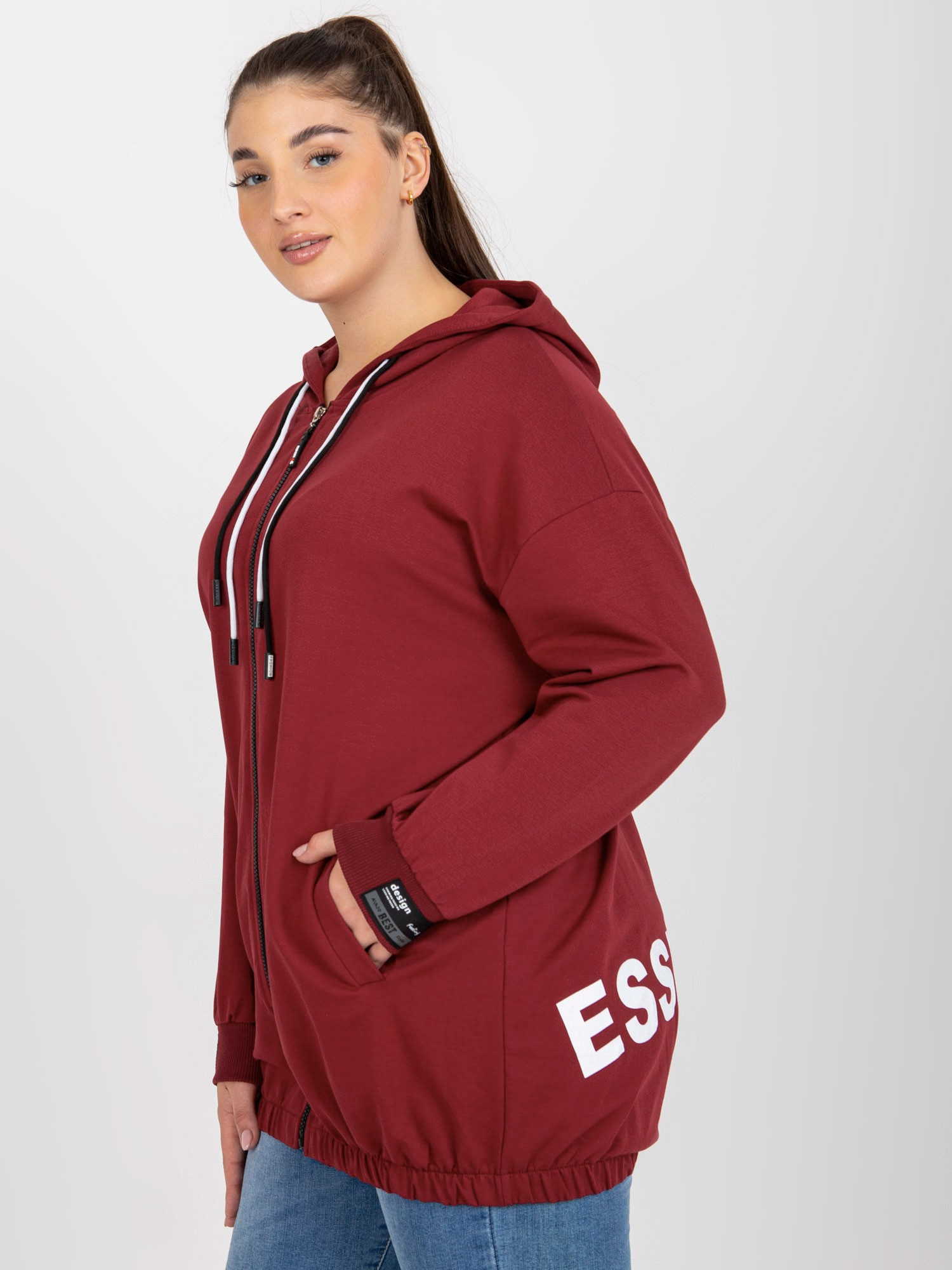 Bluza Bordowy - obrazek 5