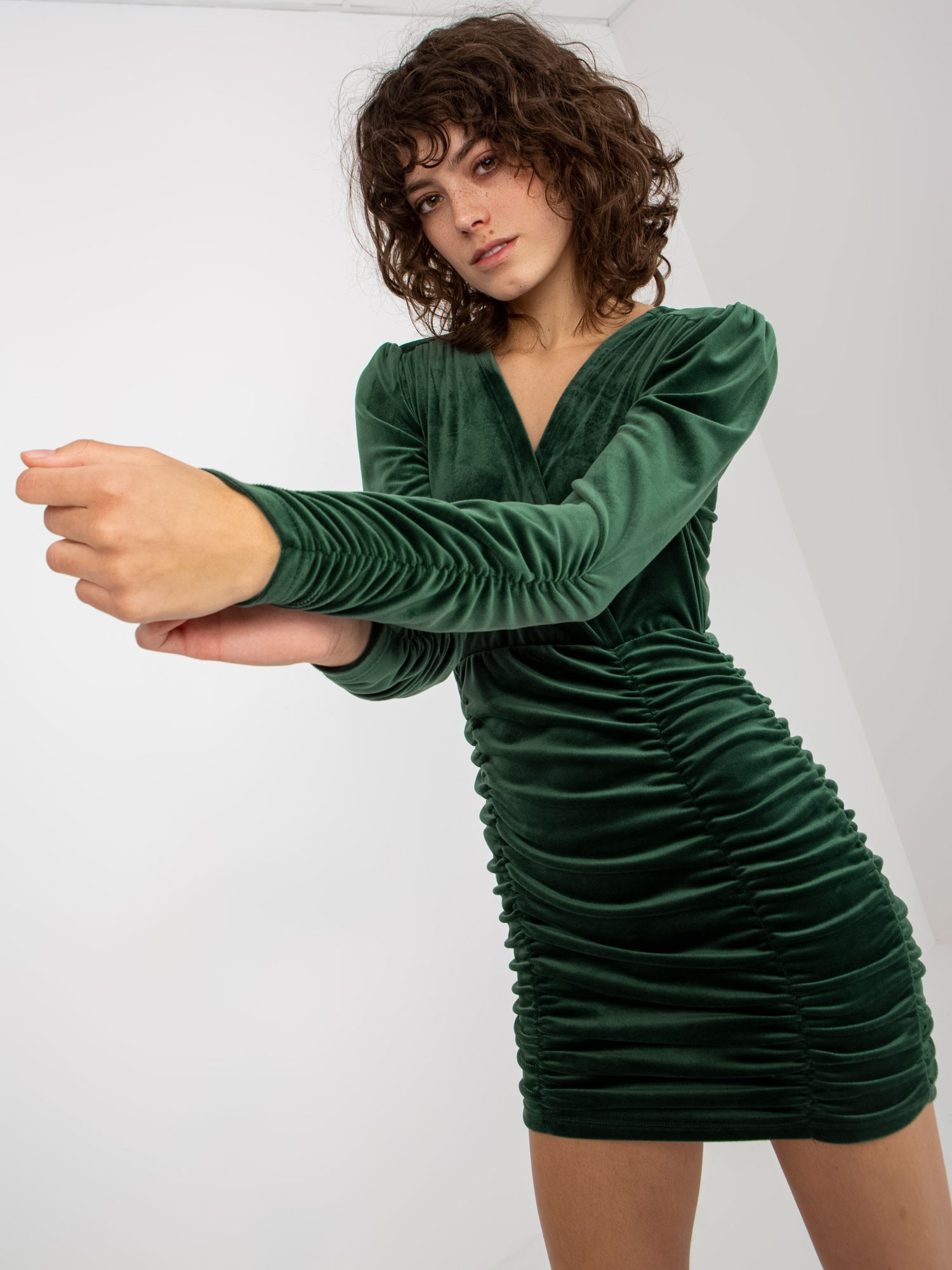 Sukienka Ciemny zielony - obrazek 5