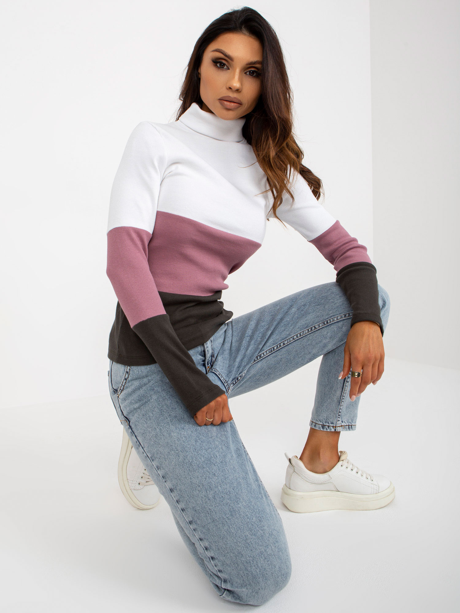 Bluzka Biało-różowy - obrazek 5