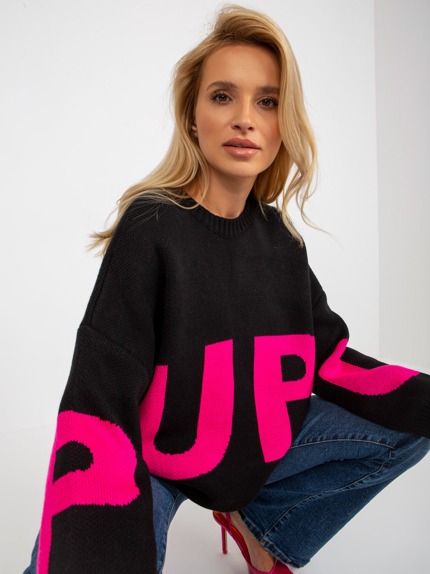 Sweter Czarny - obrazek 5