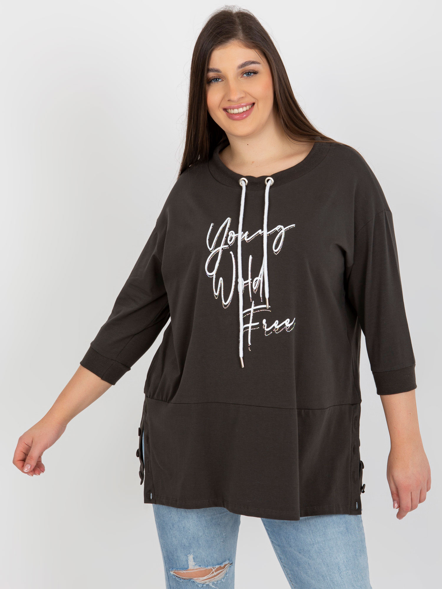 Tunika Ciemny khaki - obrazek 5