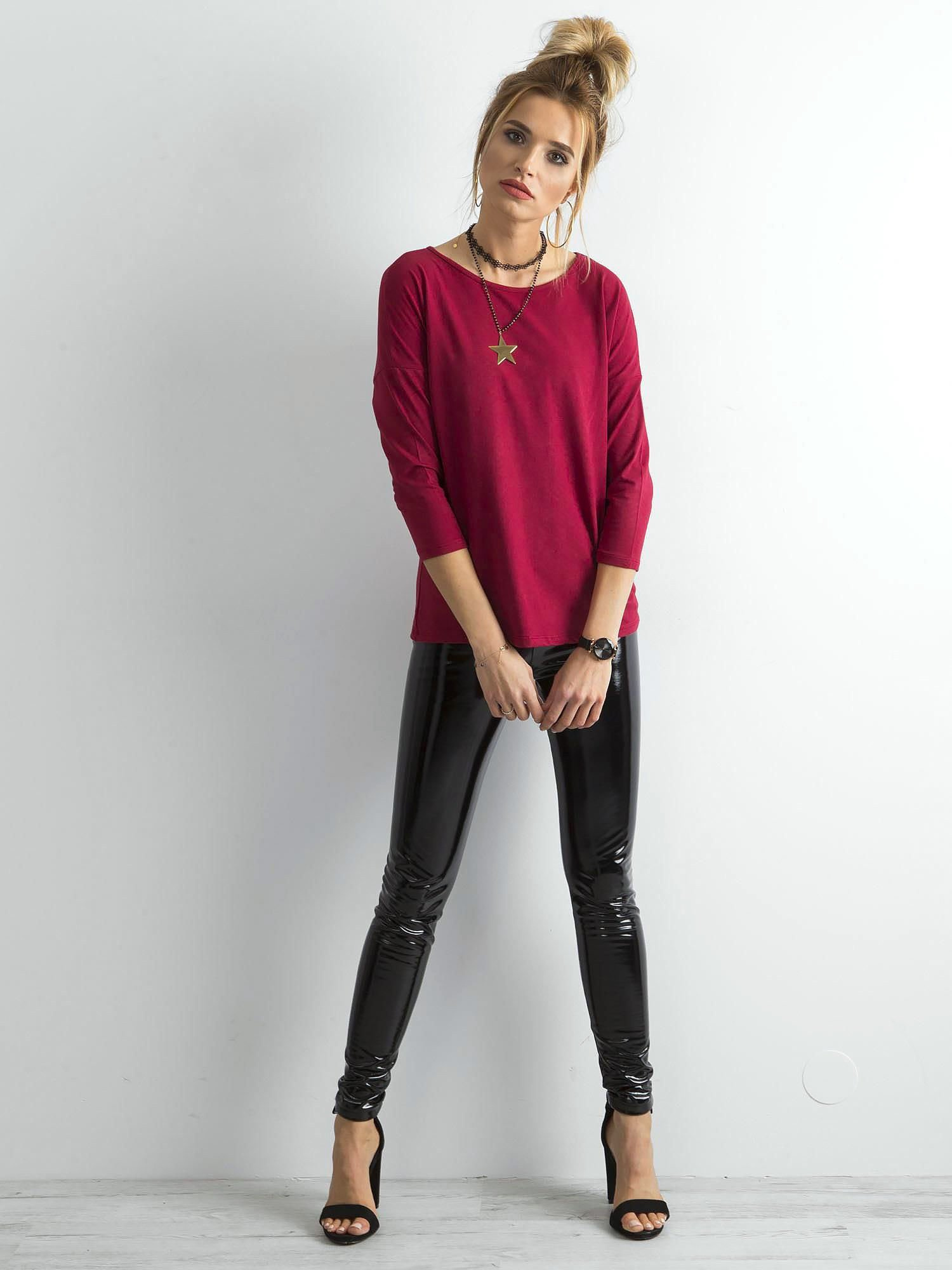 Bluzka Bordowy - obrazek 5