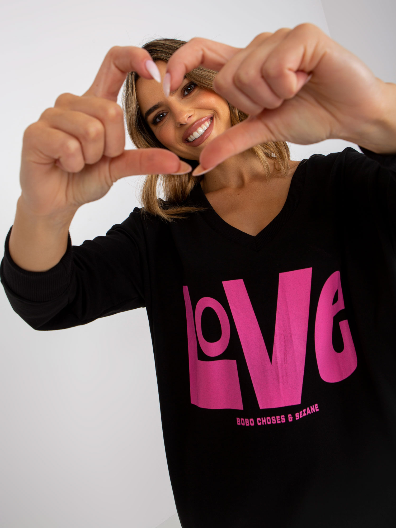 Tunika Czarno-różowy - obrazek 6