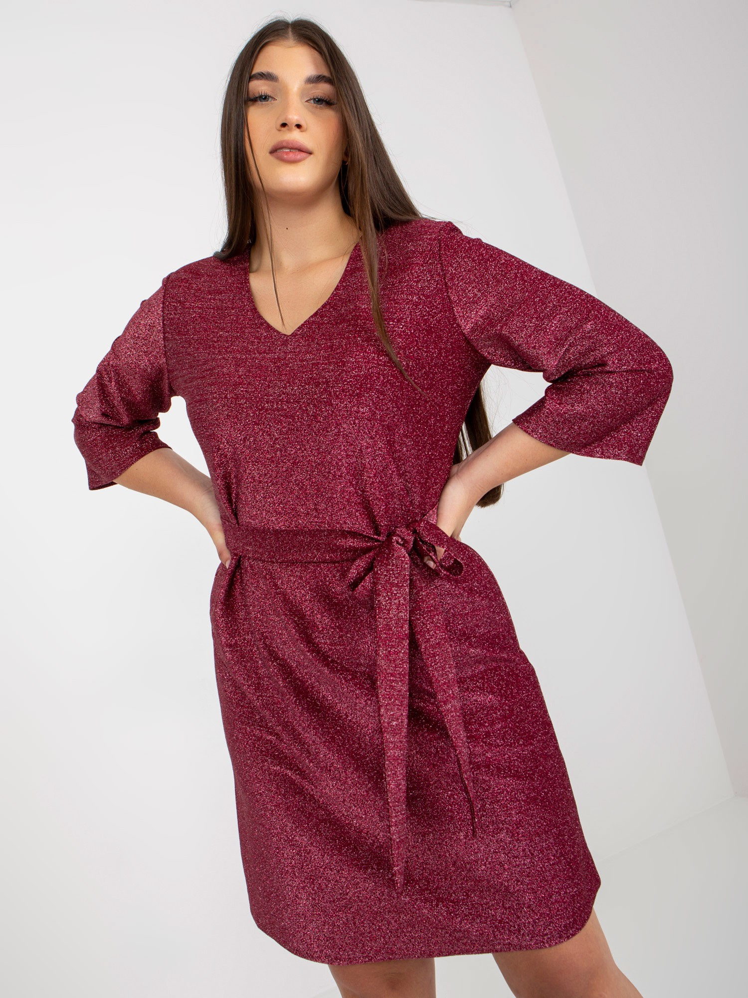 Sukienka Bordowy - obrazek 6