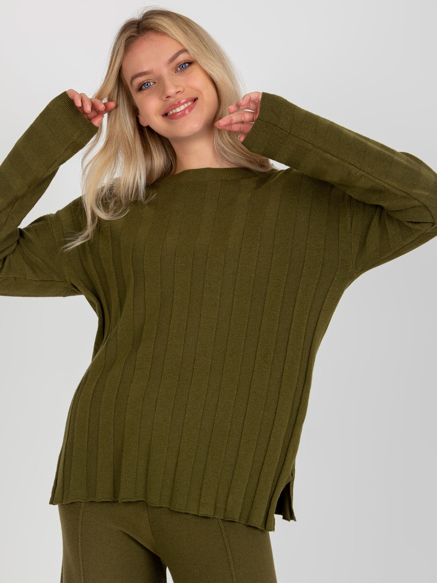 Sweter Khaki - obrazek 6