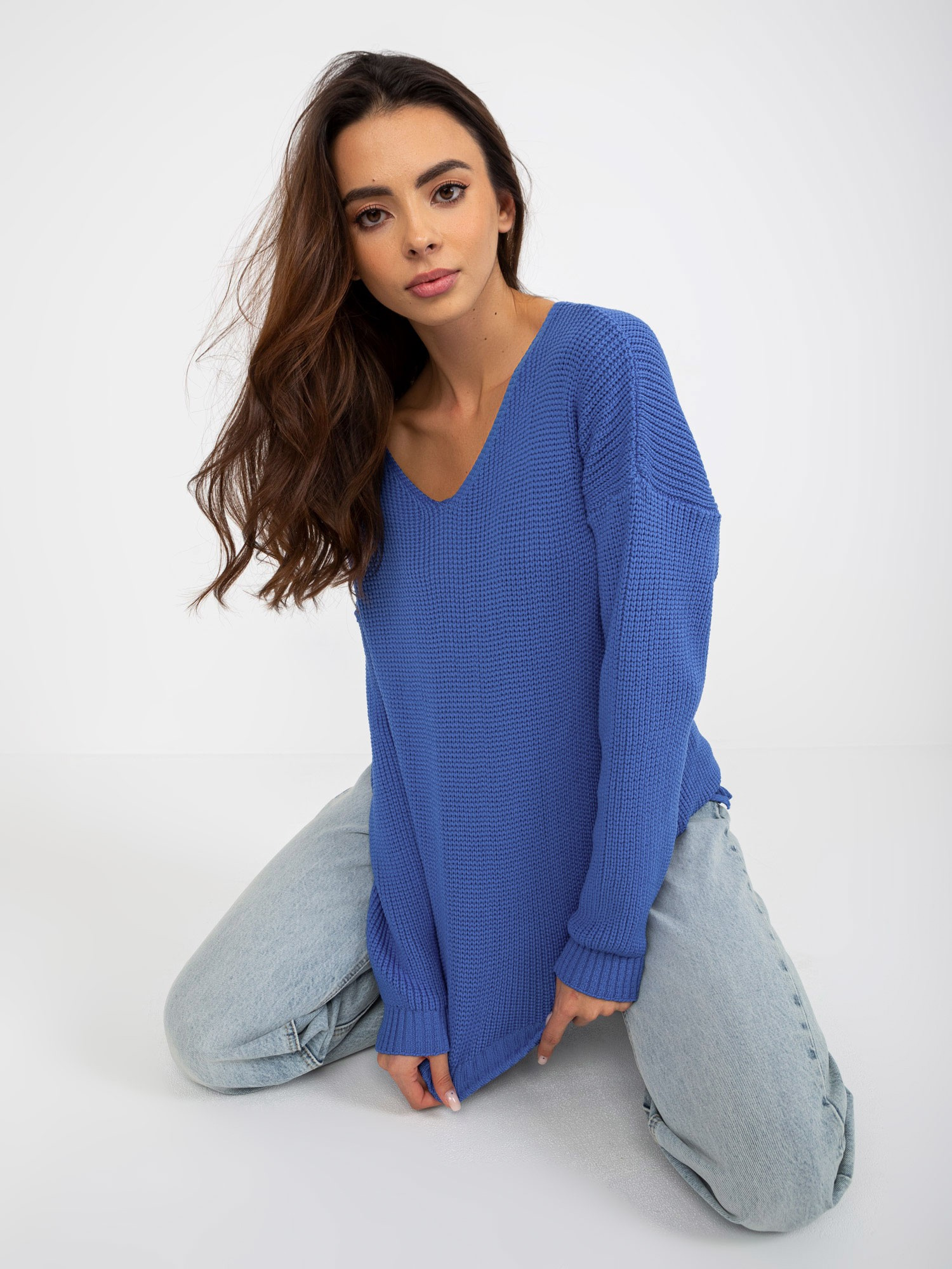 Sweter Ciemny niebieski - obrazek 6