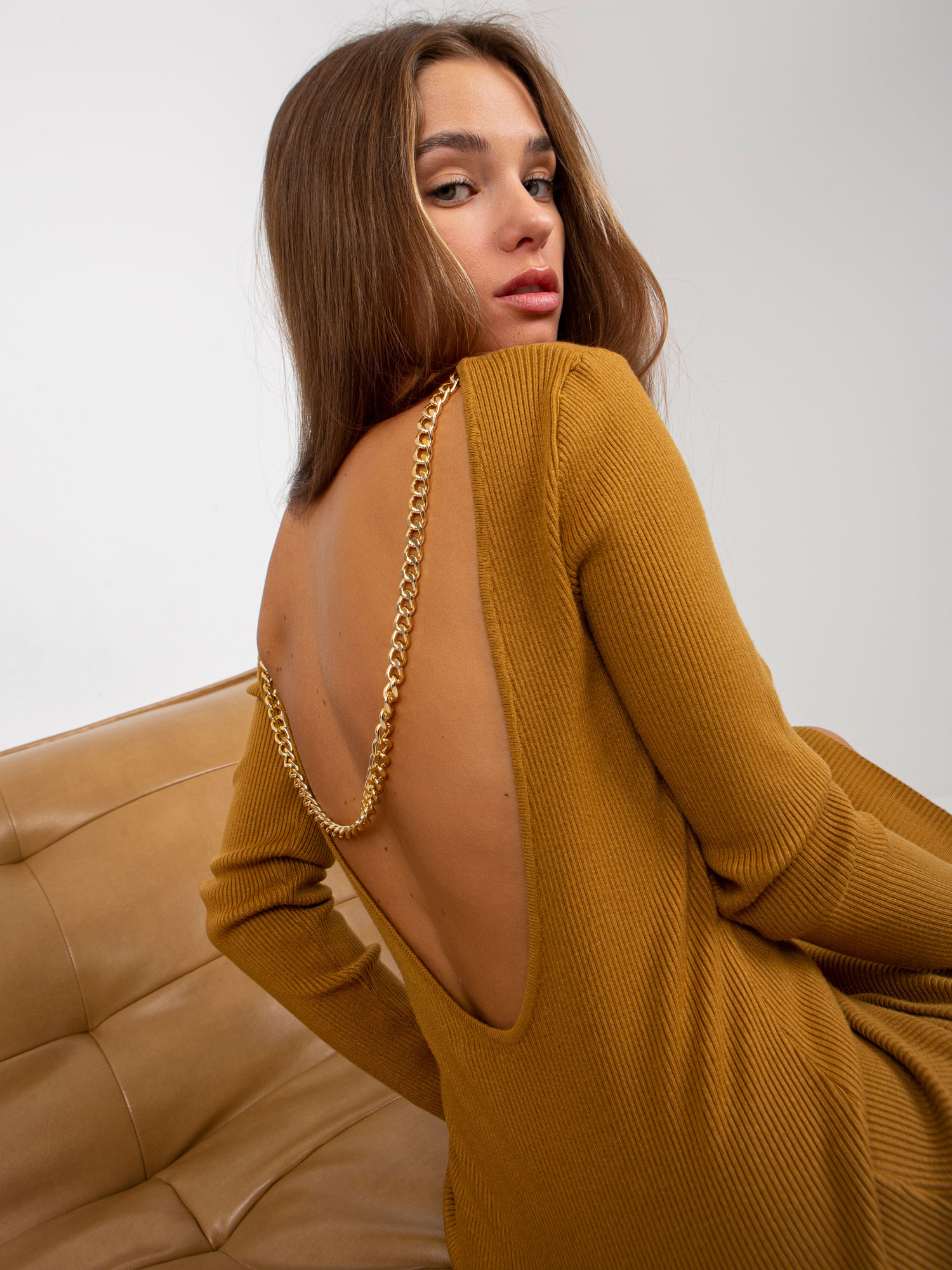 Sukienka Ciemny żółty - obrazek 6