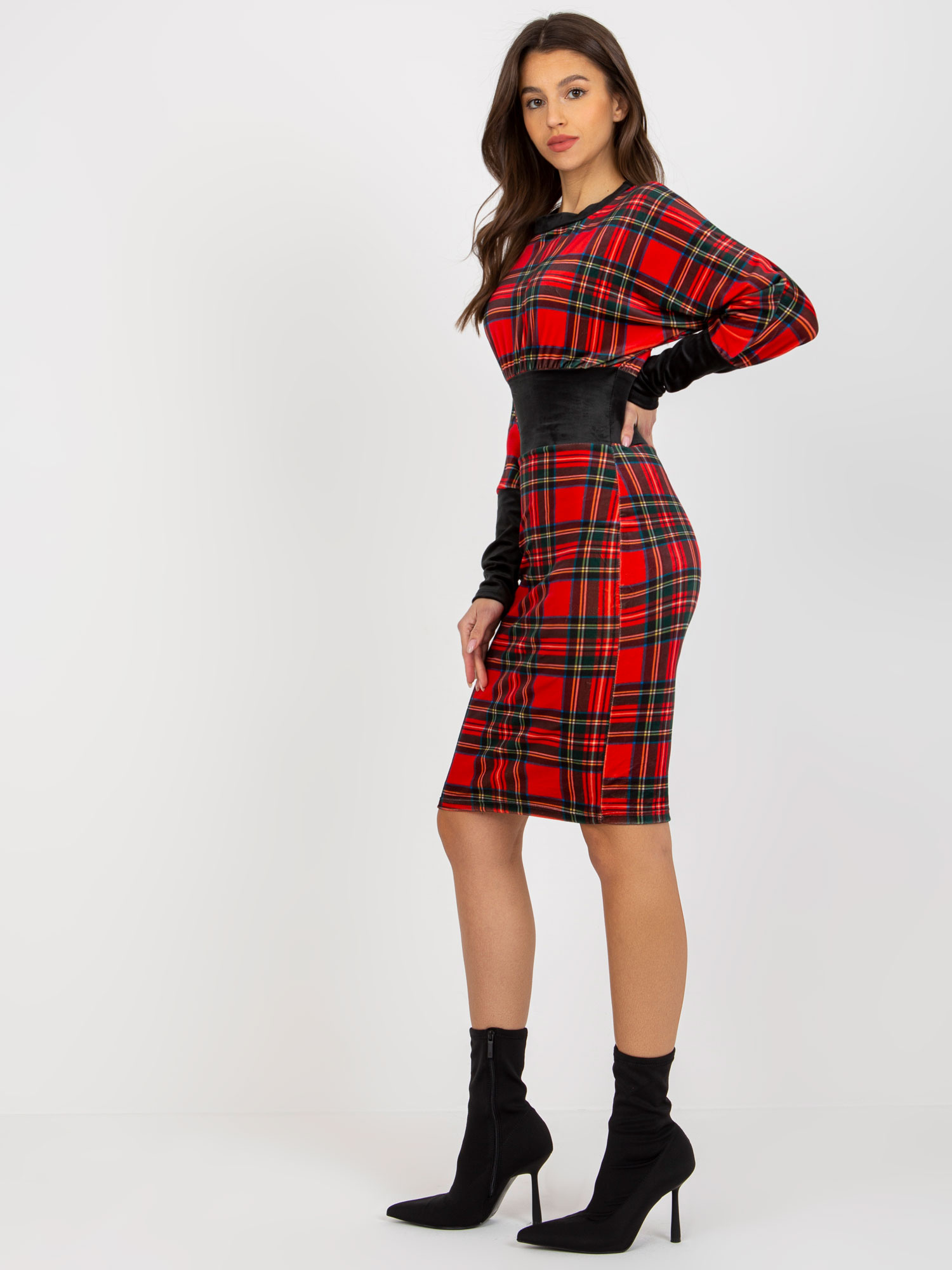 Sukienka Czarno-czerwony - obrazek 6