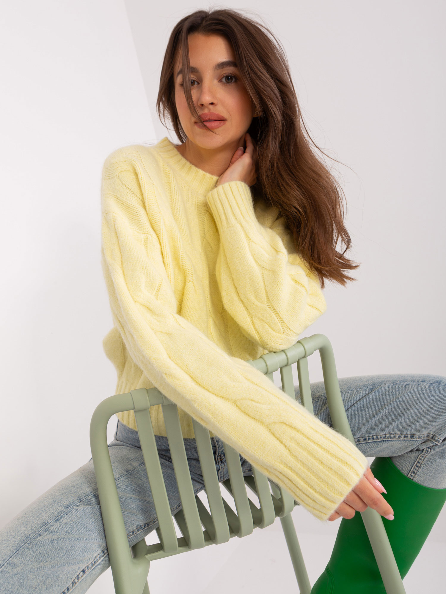 Sweter Jasny żółty - obrazek 6