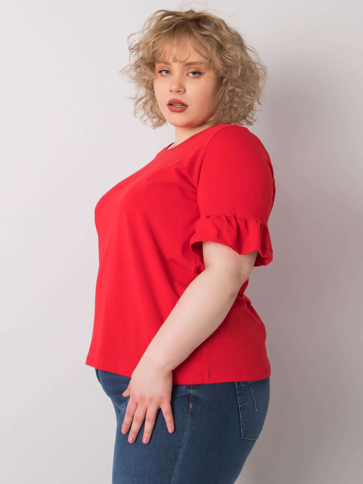 Bluzka Czerwony - obrazek 6