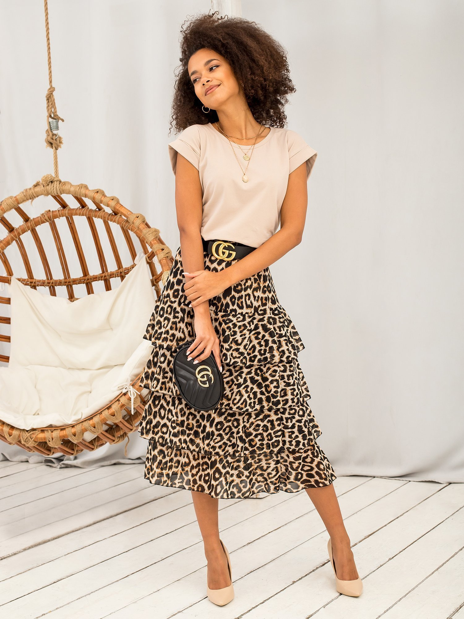 T-shirt Beżowy - obrazek 6