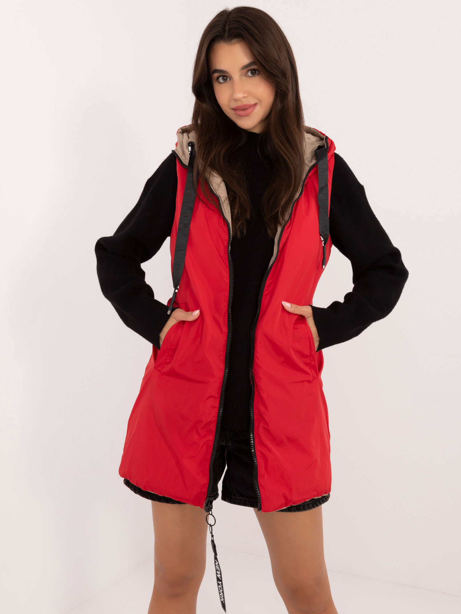 Kamizelka Beżowy - obrazek 7