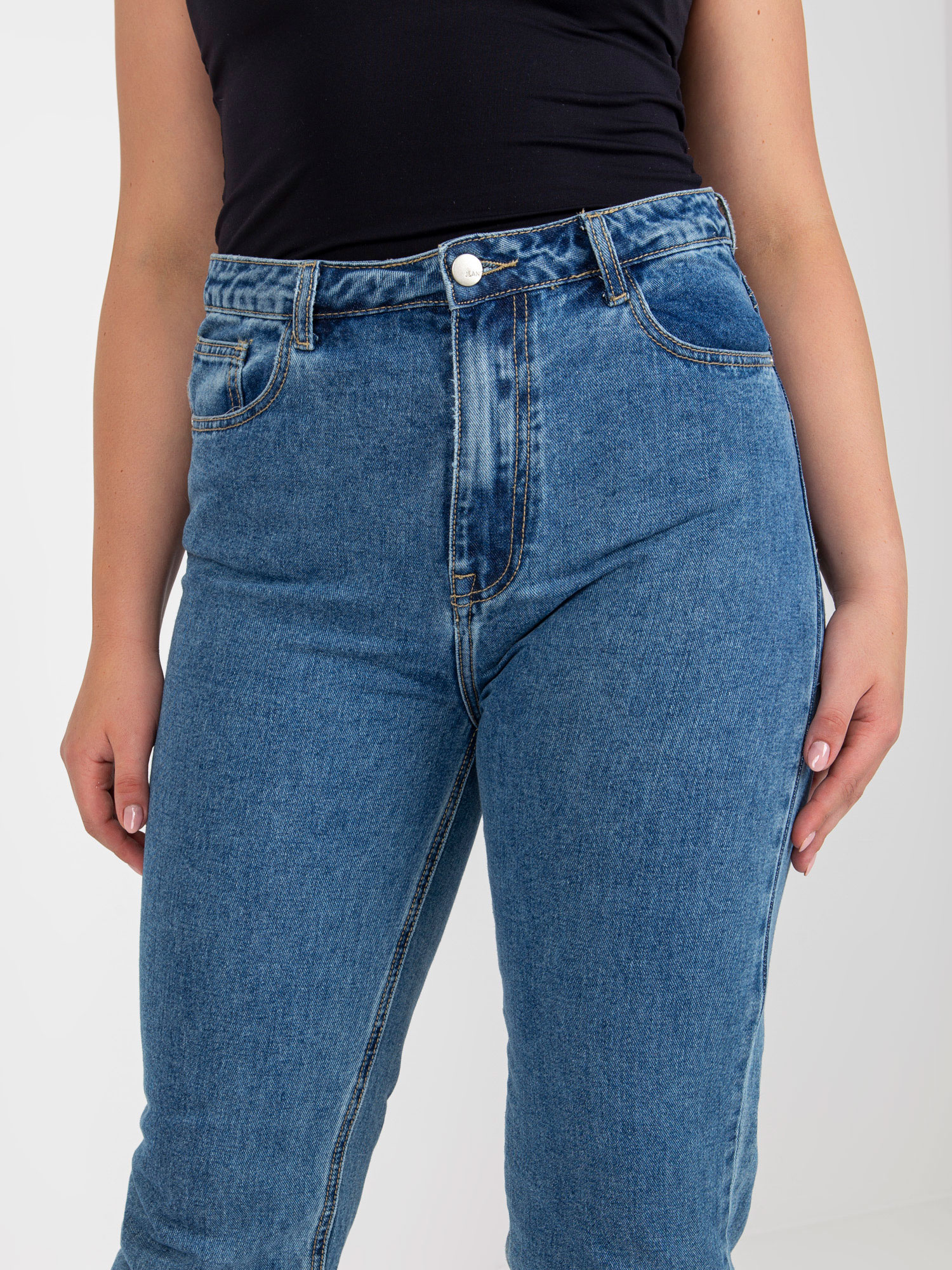 Spodnie jeans Niebieski - obrazek 8